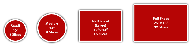 pizza sizes